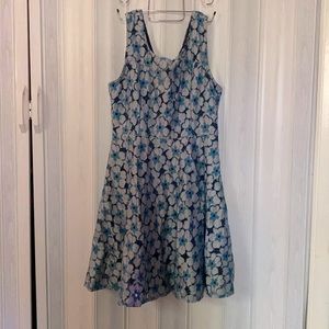 Beautiful Blue Floral Dress